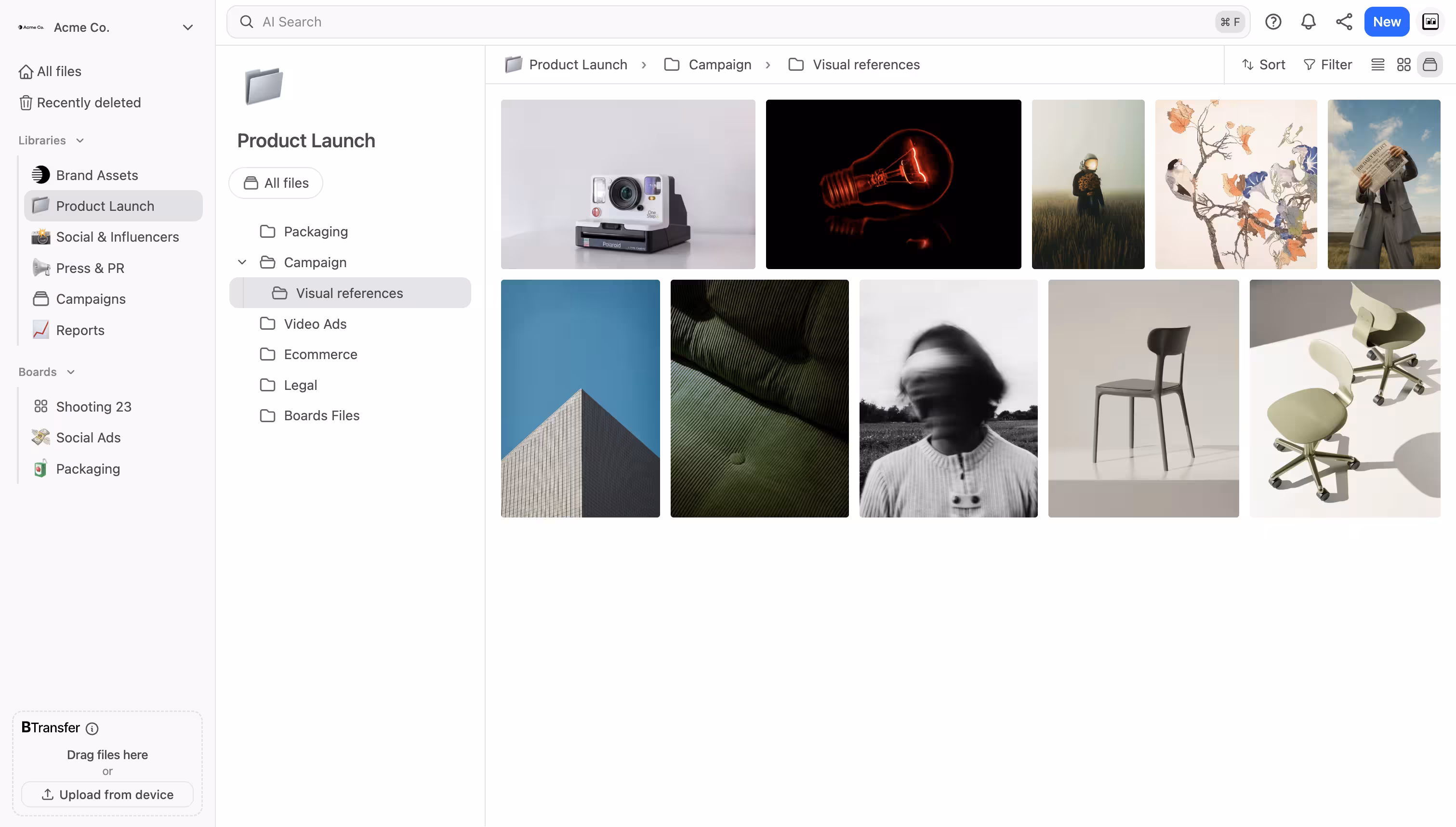 Brault: Store. Every asset in one organized, searchable library