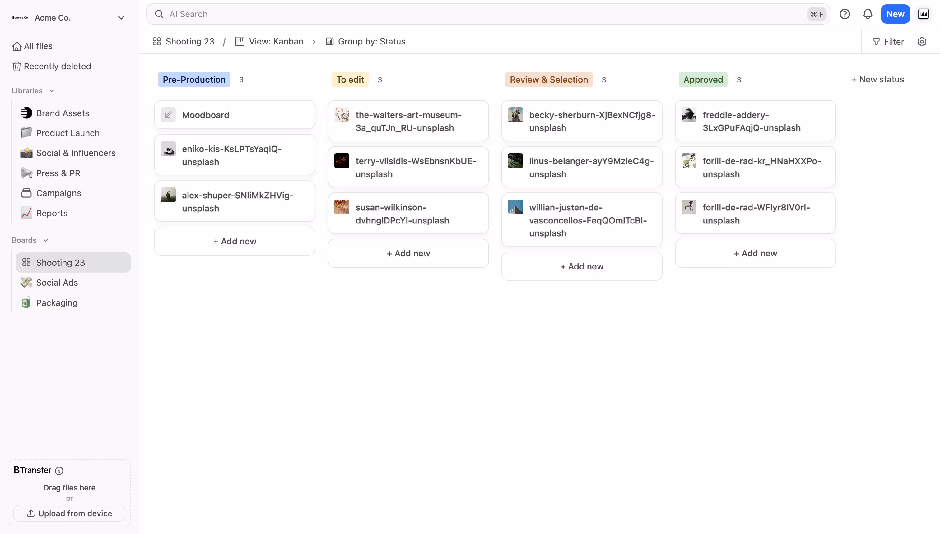 Brault: Organize. Plan projects and campaigns on visual boards