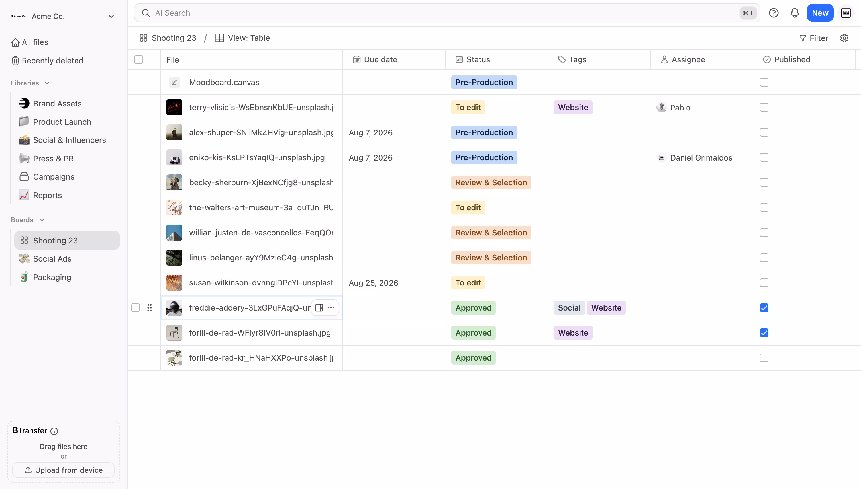 Brault: Track. Statuses, owners, and due dates at a glance